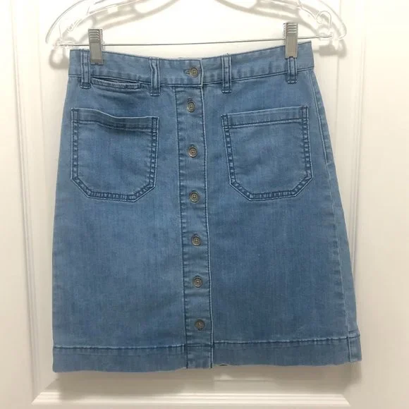 ✨HOST PICK✨Club Monaco A-Line Denim Skirt - Size 0 - Picture 1 of 9